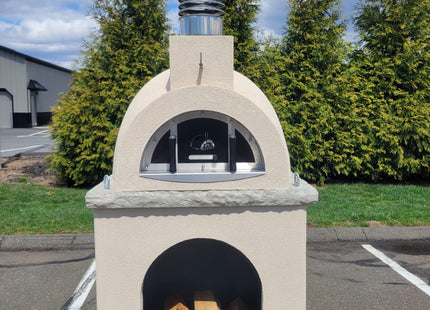 Traditional Wood Fired Brick Pizza Oven - Sierra Dune with Matching Base ProForno