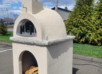 Traditional Wood Fired Brick Pizza Oven - Sierra Dune with Matching Base ProForno