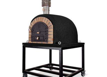Traditional Wood Fired Brick Pizza Oven - Royal w/Portable Steel Base ProForno