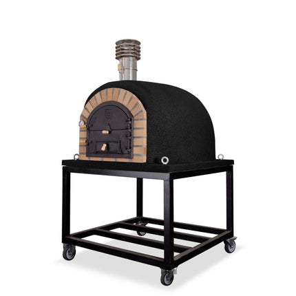 Traditional Wood Fired Brick Pizza Oven - Royal w/Portable Steel Base ProForno