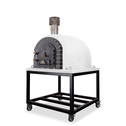 Traditional Wood Fired Brick Pizza Oven - Modern Royal w/Portable Steel Base ProForno