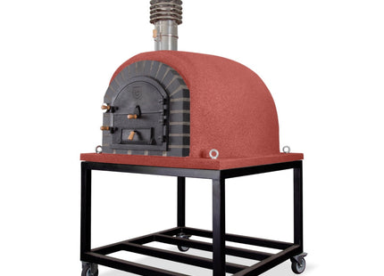 Traditional Wood Fired Brick Pizza Oven - Modern Royal w/Portable Steel Base ProForno