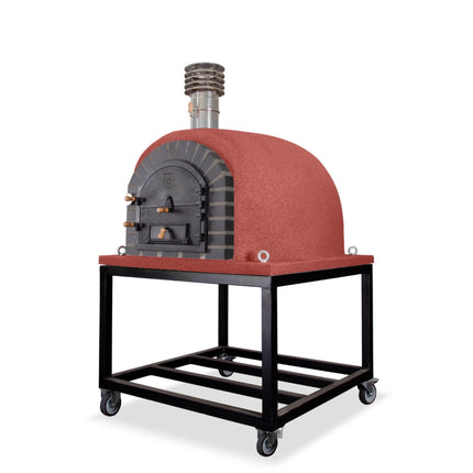 Traditional Wood Fired Brick Pizza Oven - Modern Royal w/Portable Steel Base ProForno