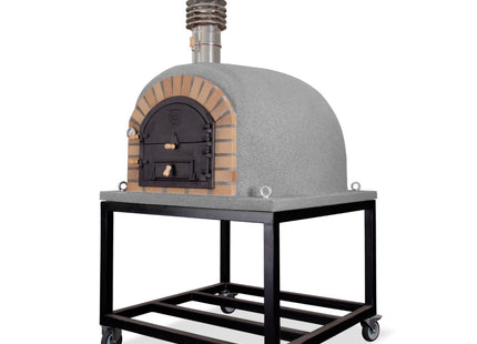 Traditional Wood Fired Brick Pizza Oven - Royal w/Portable Steel Base ProForno