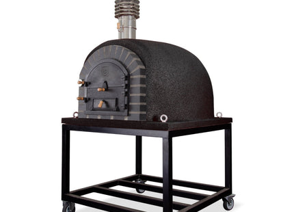 Traditional Wood Fired Brick Pizza Oven - Modern Royal w/Portable Steel Base ProForno