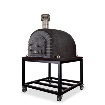 Traditional Wood Fired Brick Pizza Oven - Modern Royal w/Portable Steel Base ProForno