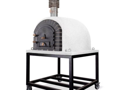 Traditional Wood Fired Brick Pizza Oven - Modern Royal w/Portable Steel Base ProForno