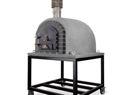 Traditional Wood Fired Brick Pizza Oven - Modern Royal w/Portable Steel Base ProForno