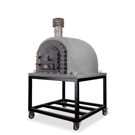 Traditional Wood Fired Brick Pizza Oven - Modern Royal w/Portable Steel Base ProForno