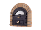 Sandstone / 30'' - 40'' - 1100 lbs / Cast Iron Door w/ Glass