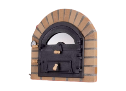 Traditional Wood Fired Brick Pizza Oven - Royal w/Portable Steel Base ProForno