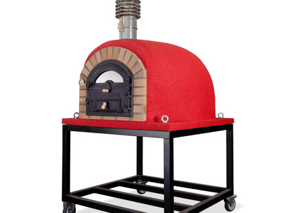 Traditional Wood Fired Brick Pizza Oven - Royal w/Portable Steel Base ProForno