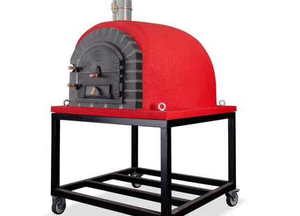 Traditional Wood Fired Brick Pizza Oven - Modern Royal w/Portable Steel Base ProForno