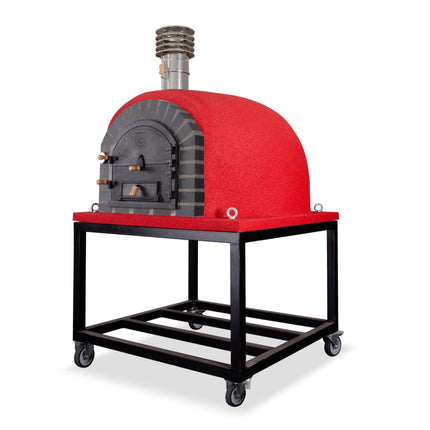 Traditional Wood Fired Brick Pizza Oven - Modern Royal w/Portable Steel Base ProForno