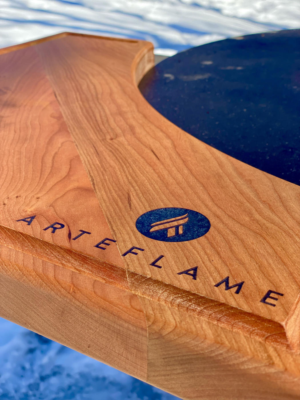 Custom Cherry Wood Cutting Block for 30" Arteflame Grills - Enhance Your Cooking - Phoenix Fire Art Store