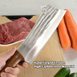 Kegani Meat Cleaver Knife - Heavy Duty Bone Chopper - 1.4 Lbs - Phoenix Fire Art Store