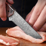 The Red-handled Fu Hand Handle Meat Knife - Phoenix Fire Art Store
