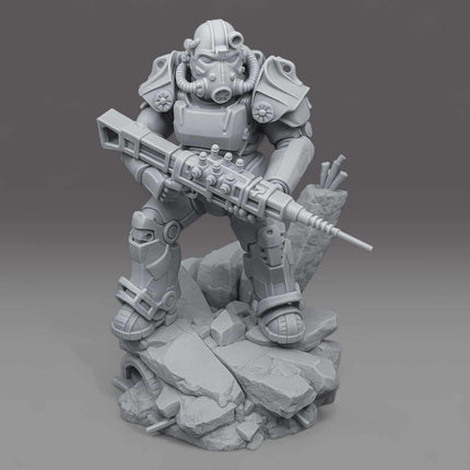 Fallout T-60 Power Armor Bust - 1:10 Scale 75mm