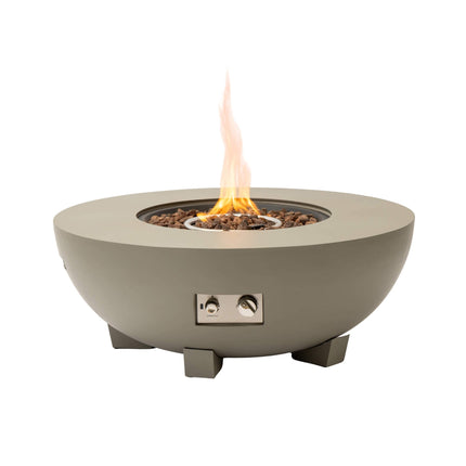 Alora Premium 36-Inch Round Outdoor Iron Patio Fire Pit Table With Metal Cover (SAK71954)