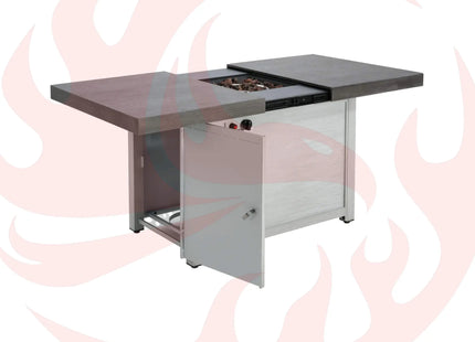 Alora Premium 50K BTU Rectangle Outdoor Aluminum Fire Pit Table (SAK70248) - Phoenix Fire Art Store