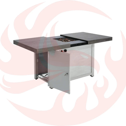 Alora Premium 50K BTU Rectangle Outdoor Aluminum Fire Pit Table (SAK70248) - Phoenix Fire Art Store