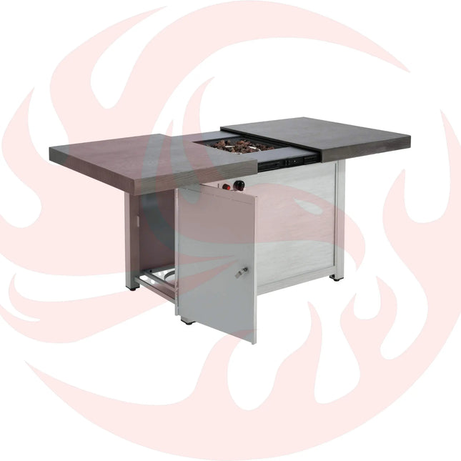 Alora Premium 50K BTU Rectangle Outdoor Aluminum Fire Pit Table (SAK70248) - Phoenix Fire Art Store