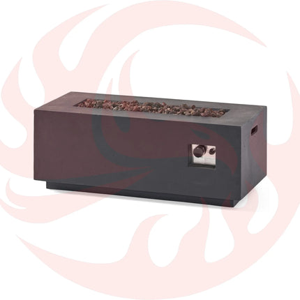 Alora Premium Outdoor Contemporary 40K BTU Rectangular Propane Gas Fire Pit Table (SAK96153) SAKSBY WHOLESALE