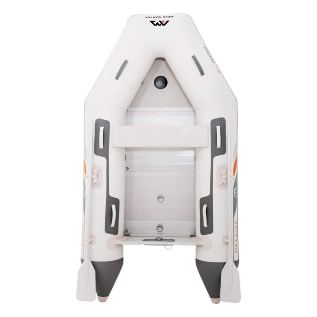 Aqua Marina A-Deluxe 4-Person Inflatable Speed Boat With Comfortable Rowing Seat And Adjustable Center Feet, 8FT [BT-88850AL] (SAK20456)