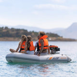 Aqua Marina A-Deluxe 4-Person Inflatable Speed Boat With Comfortable Rowing Seat And Adjustable Center Feet, 8FT  (SAK20456)