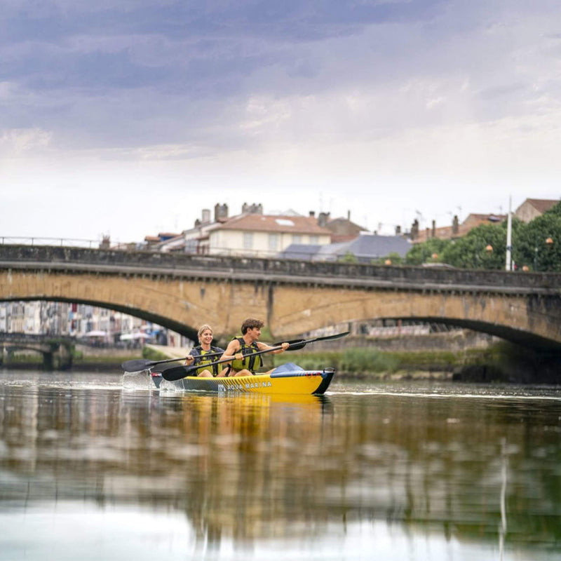 Aqua Marina Tomahawk AIR-K 440 2-Person High Pressure Speed Inflatable Kayak, 14FT (SAK31482)