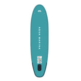 Aqua Marina Vapor BT-23VAP All-Around SUP W/ Sand Ripple Grooved EVA Footpad, 10FT (SAK60532)