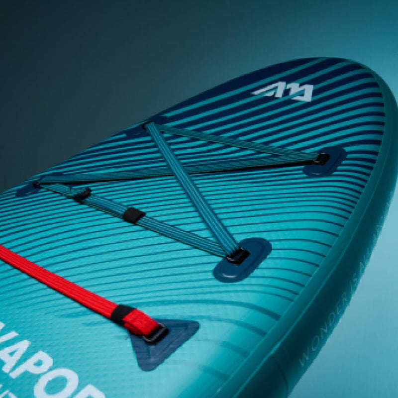 Aqua Marina Vapor BT-23VAP All-Around SUP W/ Sand Ripple Grooved EVA Footpad, 10FT (SAK60532)