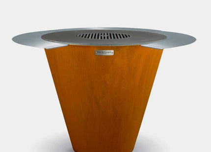 Arteflame Classic 40″ — Round Base Flat-Top Grill & Fire Bowl (CORTEN Steel) Arteflame Outdoor Grills