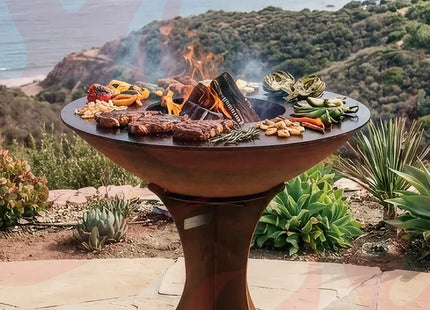 Arteflame XXL 40" Flat Top Grill - High Euro Base - Phoenix Fire Art Store