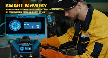 SSIMDER Aluminum MIG Welder Pulse MIG/MAG/HF TIG/Stick/Pilot ARC Plasma Cutter 200A Welding Machine SD4050Pro 10 in 1 Welder Cut - Phoenix Fire Art Store