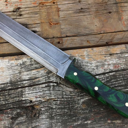 Custom Handmade Viking Seax with Leather Sheath