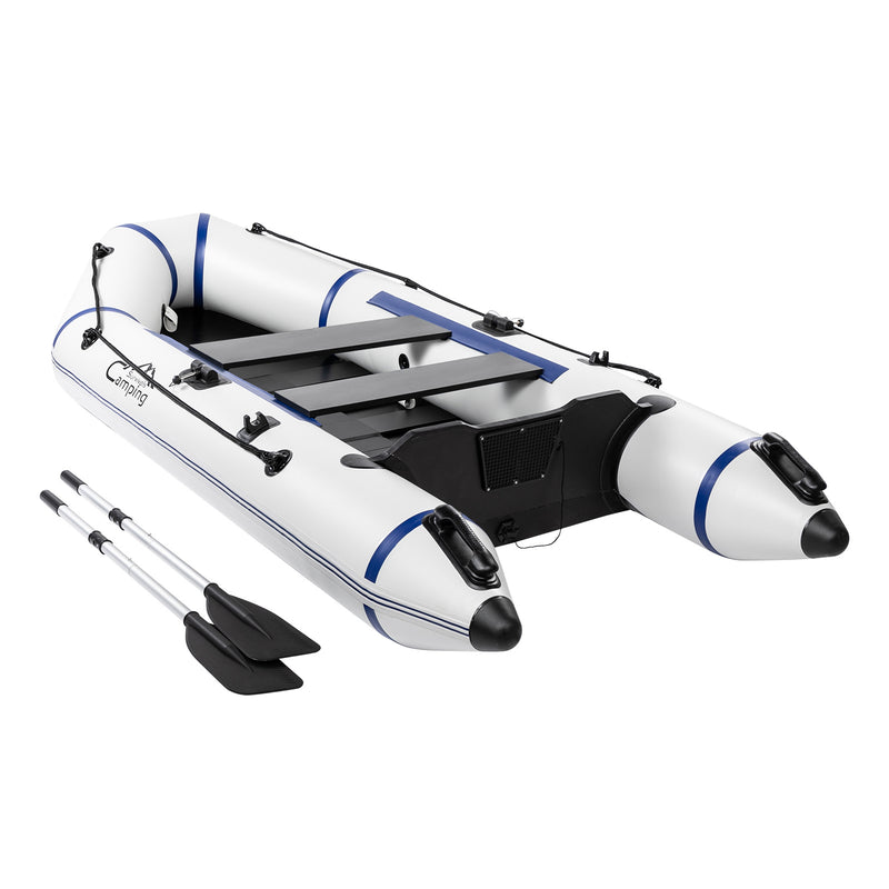 Camping Survivals 10ft PVC 330kg Water  Assault Boat Off-White - Phoenix Fire Art Store