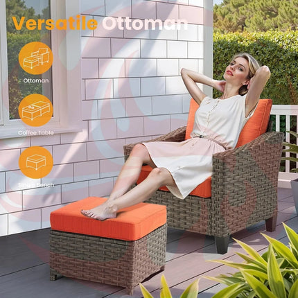 10 Piece Outdoor Patio Furniture Set with Fire Pit-4