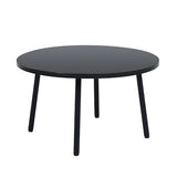 Patio Half-Moon Curved Outdoor Furniture Sofa Set with Coffee Table - Phoenix Fire Art Store