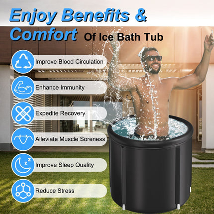 97Gal Ice Bath Tub With Cover for Cold Water Therapy 5