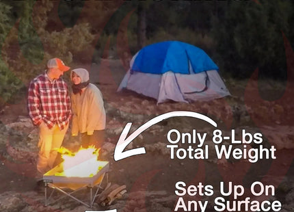 Fireside Outdoor Pop-Up Fire Pit & Heat Shield Bundle - Phoenix Fire Art Store