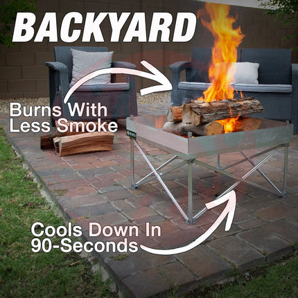 Portable Pop-Up Fire Pit - Go Anywhere Kit - Phoenix Fire Art Store