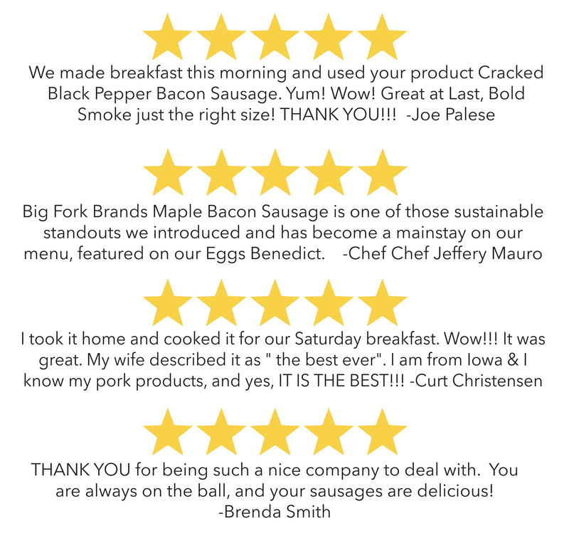 Bacon Sausage 6 Pack - Single Flavor