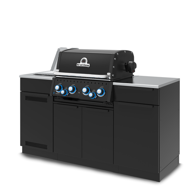 Broil King Baron 490i 4-Burner Gas Grill With Rotisserie & Side Burner - Shadow