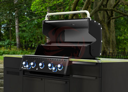 Broil King Baron 590i 5-Burner Gas Grill With Rotisserie & Side Burner - Shadow - Phoenix Fire Art Store