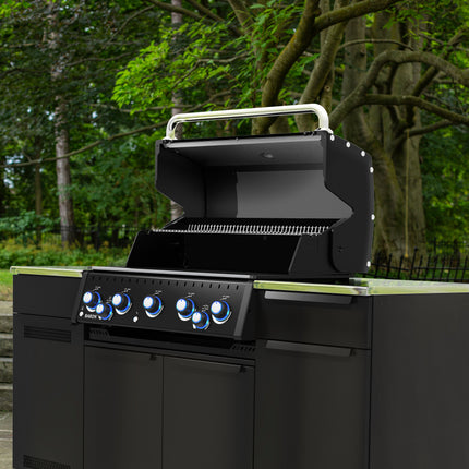 Broil King Baron 590i 5-Burner Gas Grill With Rotisserie & Side Burner - Shadow