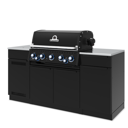 Broil King Baron 590i 5-Burner Gas Grill With Rotisserie & Side Burner - Shadow