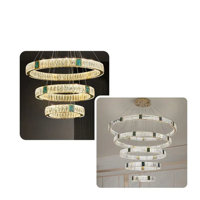 Light Luxury Crystal Chandelier | Living Dining Room