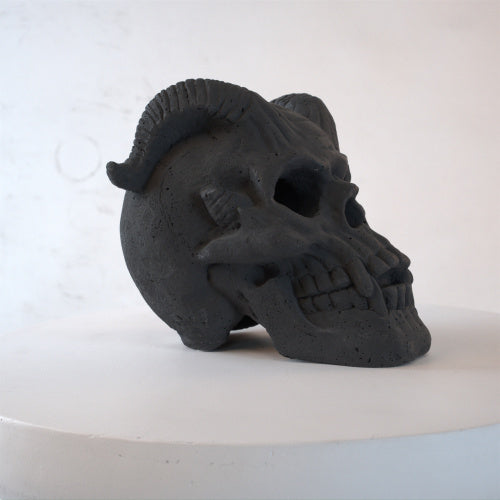 Refractory Materials Fireproof Imitated Human Fire Pit Skulls Gas Log For NG, LP Wood Fireplace, Firepit, Campfire, Halloween Decor, BBQ