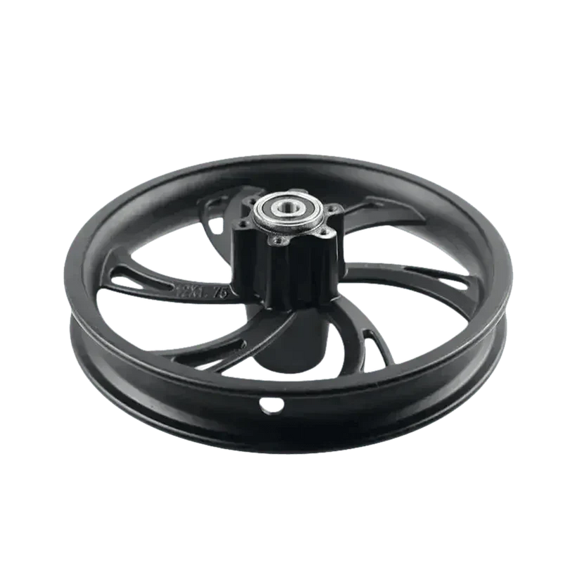 Black Motorcycle Wheel for Electric Scooters - 12" Premium Rim